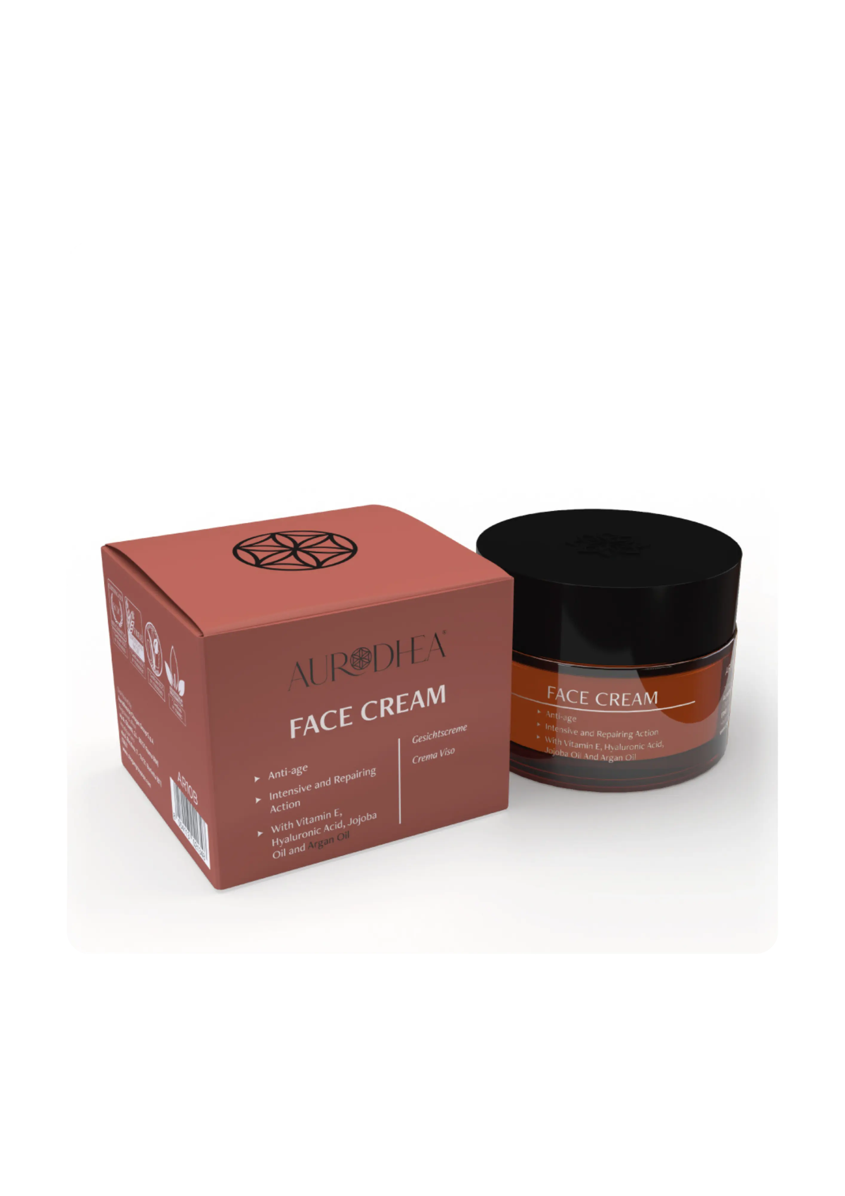Crème visage à l'huile d'argan Aurodhea – Anti-âge Hydratant Sacha Beauty Cosmetics