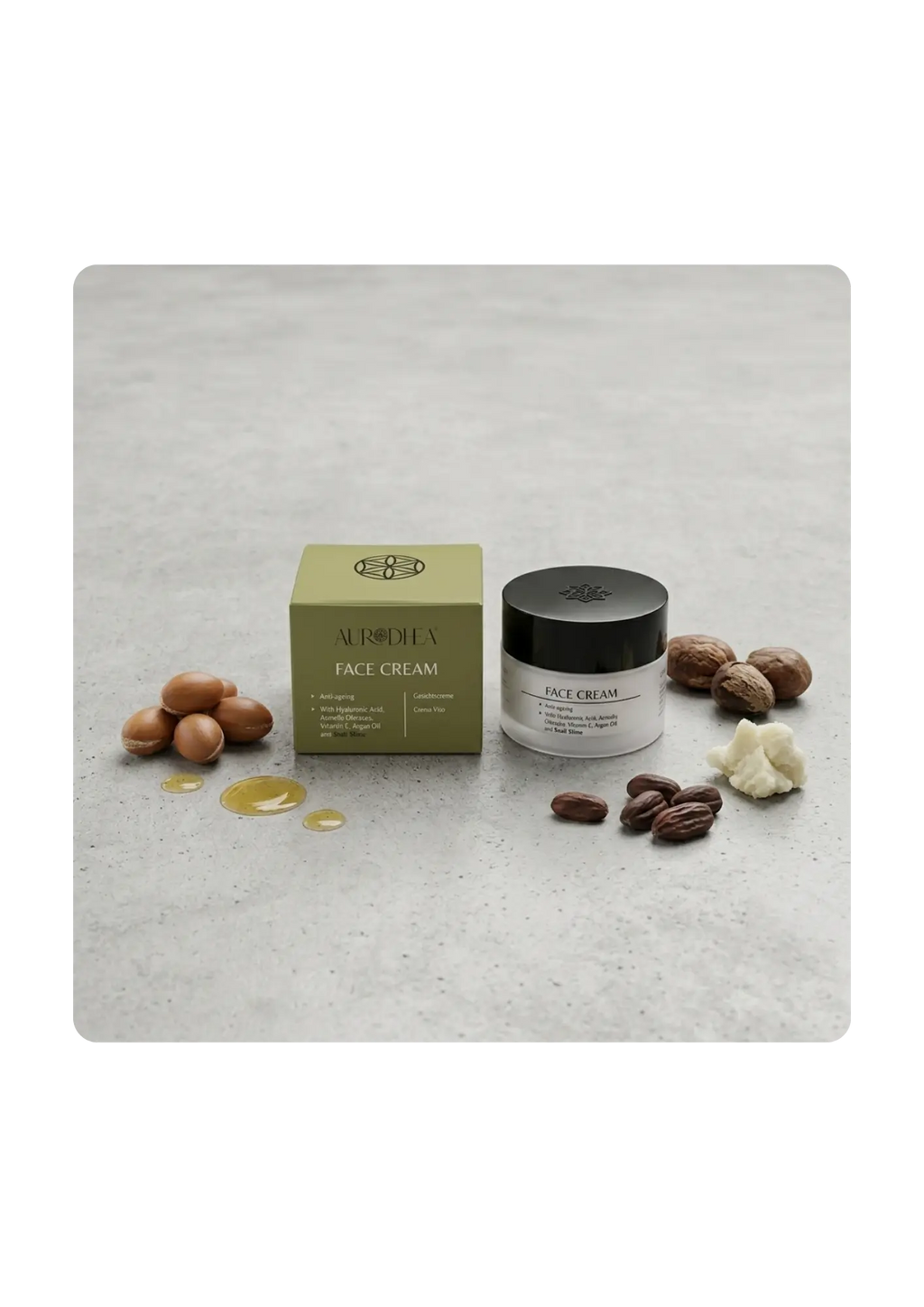Crème visage anti-âge à la bave d'escargot Aurodhea Sacha Beauty Cosmetics