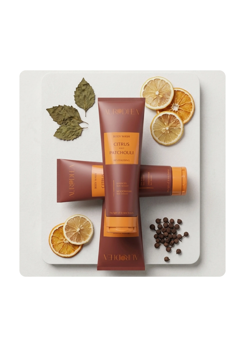 Gel douche Aurodhea - Agrumes et Patchouli Sacha Beauty Cosmetics