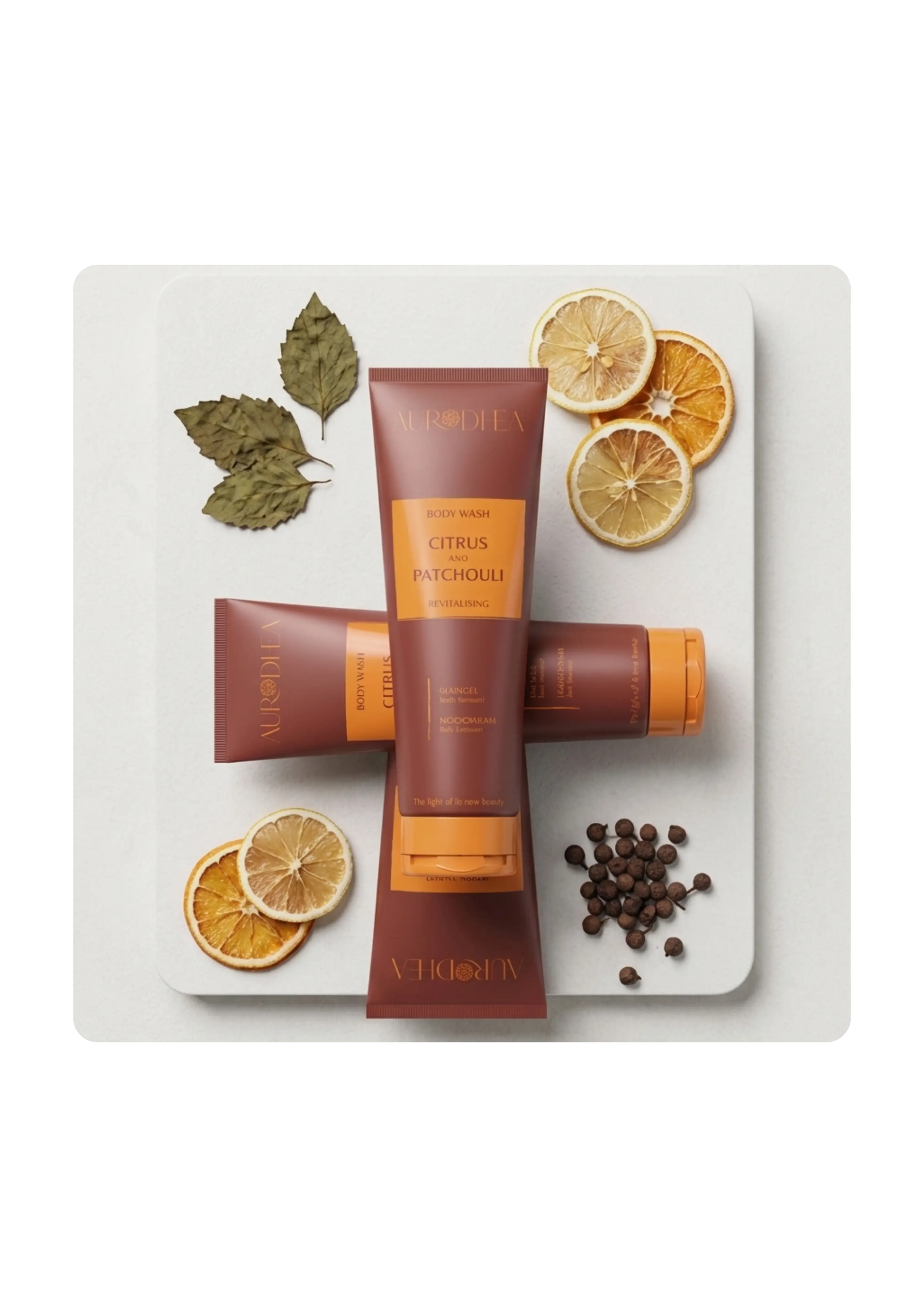 Gel douche Aurodhea - Agrumes et Patchouli Sacha Beauty Cosmetics