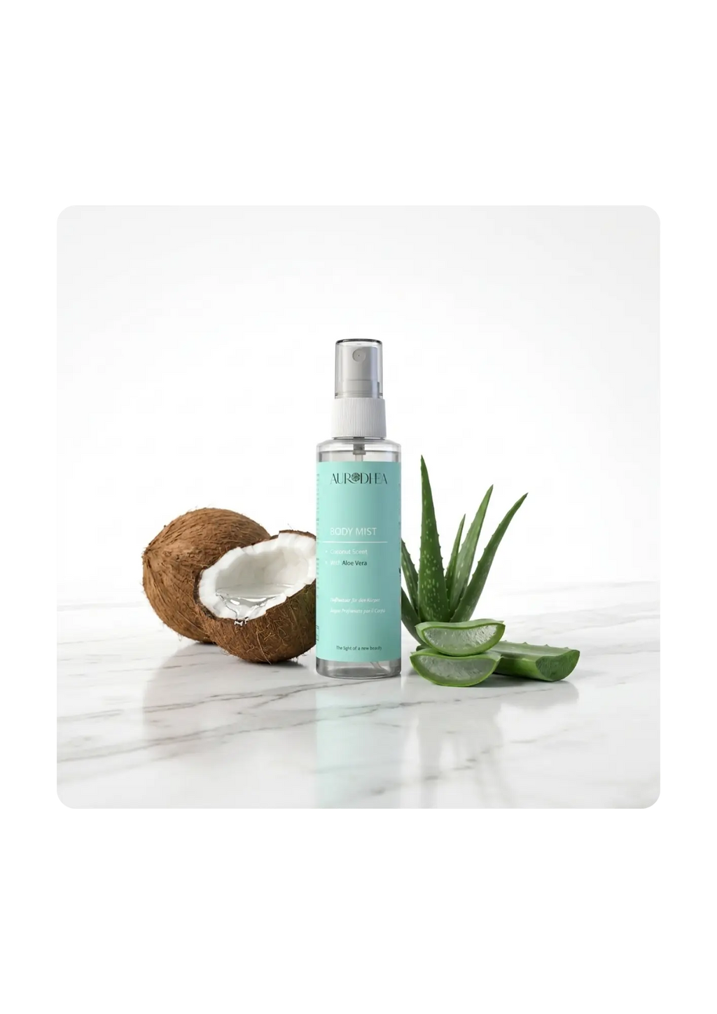 Brume parfumée corps à la Noix de Coco des Caraïbes Sacha Beauty Cosmetics