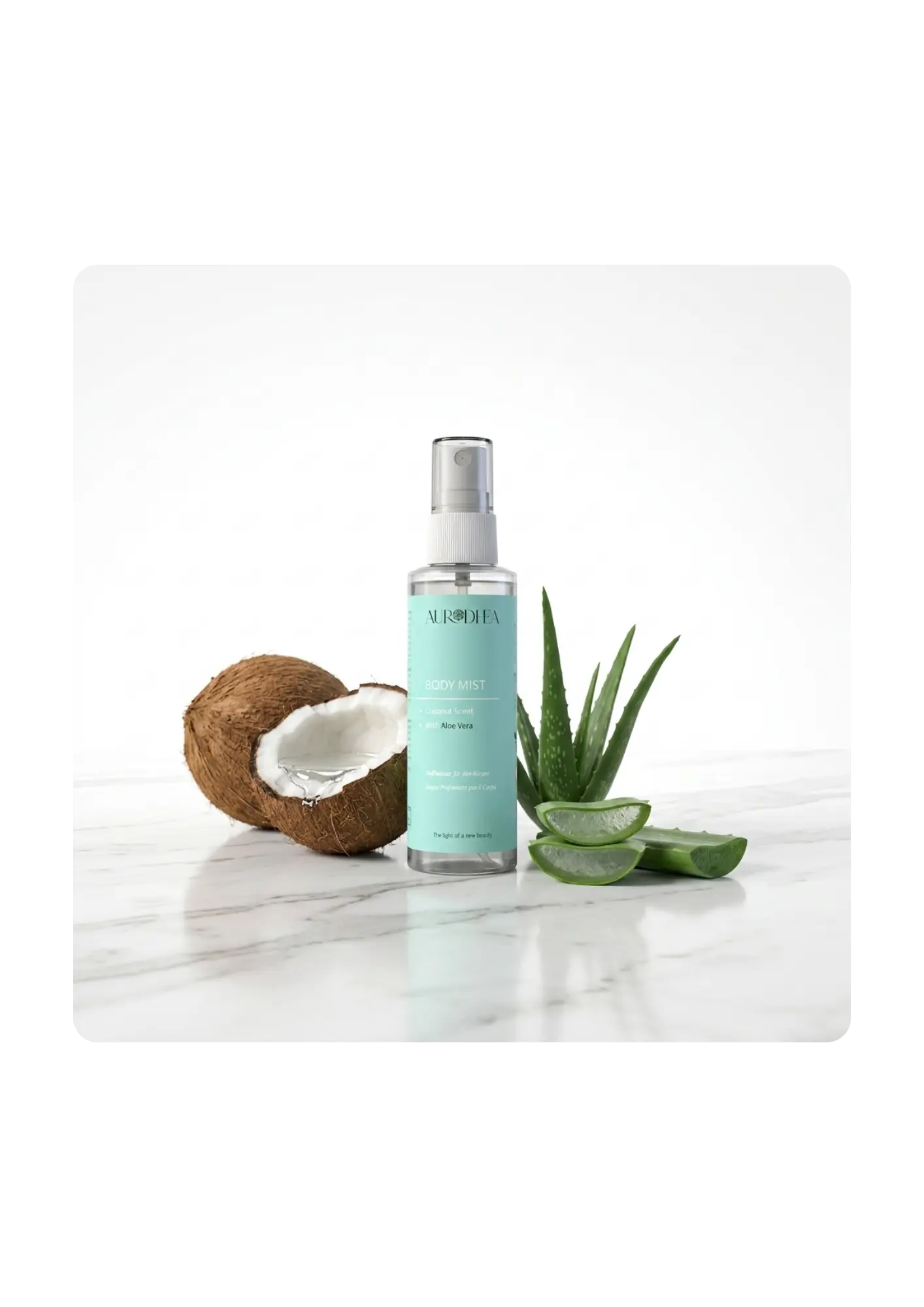 Brume parfumée corps à la Noix de Coco des Caraïbes Sacha Beauty Cosmetics