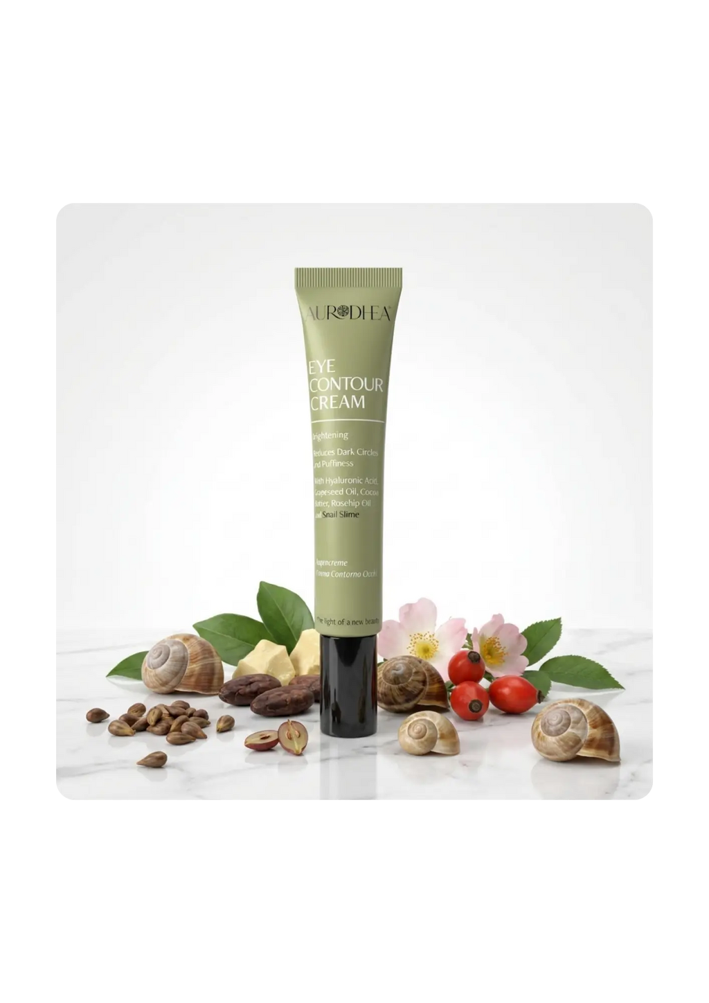 Crème contour des yeux à la bave d'escargot Aurodhea Sacha Beauty Cosmetics