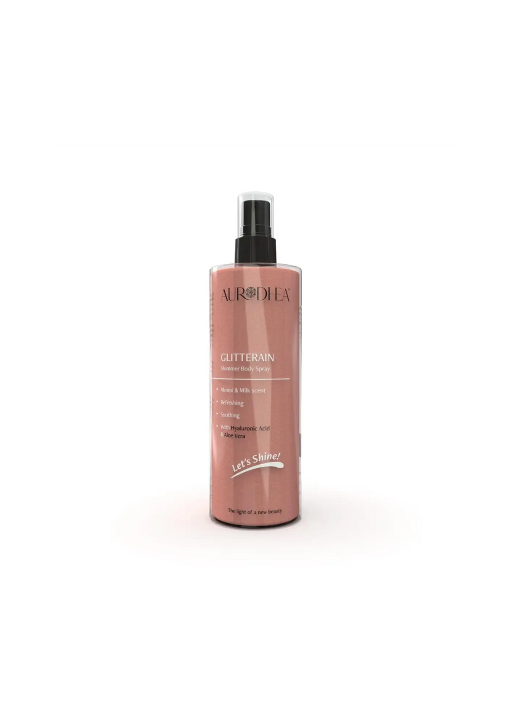 Spray pailleté corps GLITTERAIN – Éclat Doré et Monoï Sacha Beauty Cosmetics