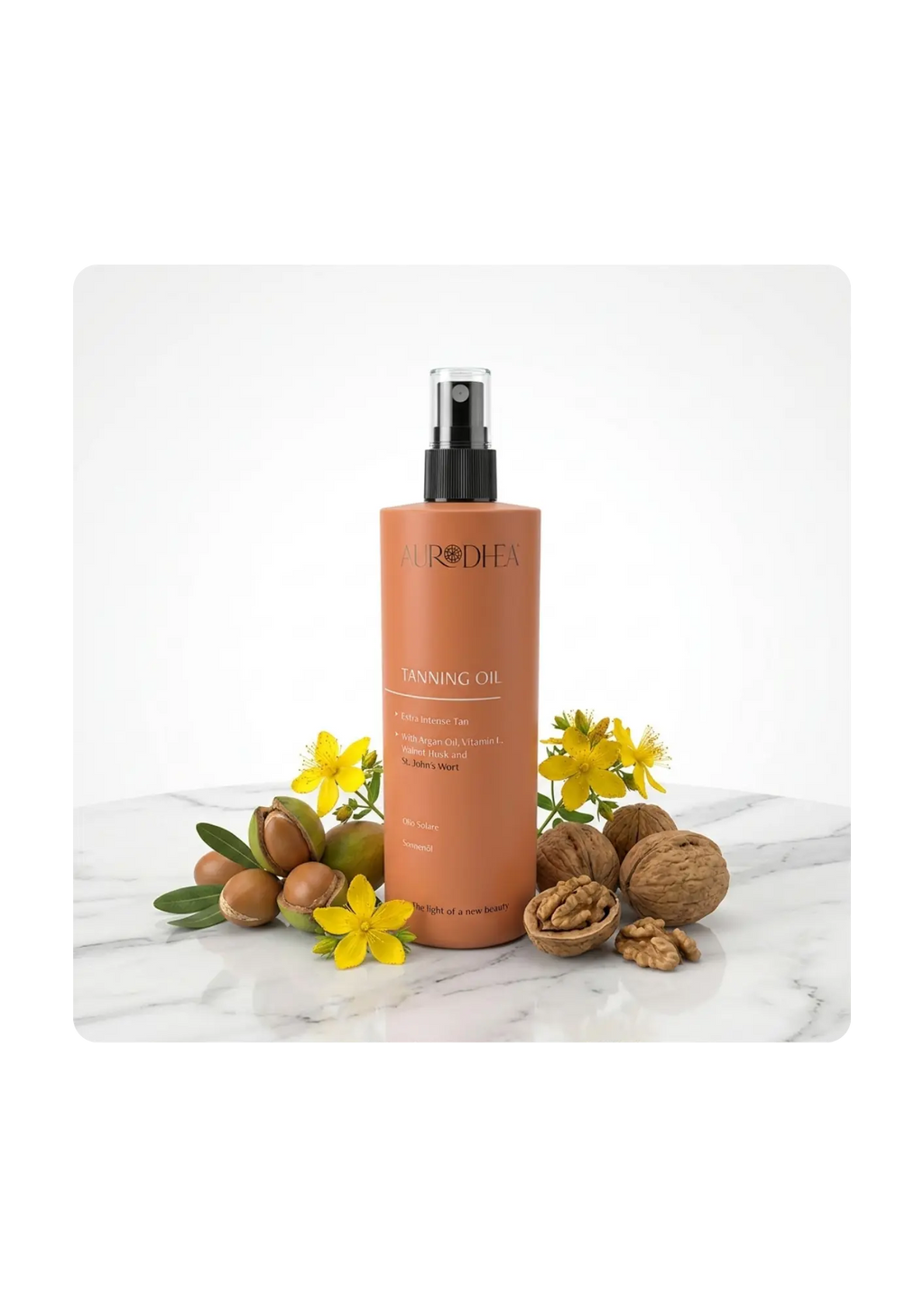 Huile Solaire au Brou de Noix et au Millepertuis Sacha Beauty Cosmetics